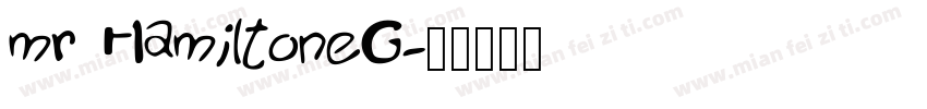 mr HamiltoneG字体转换